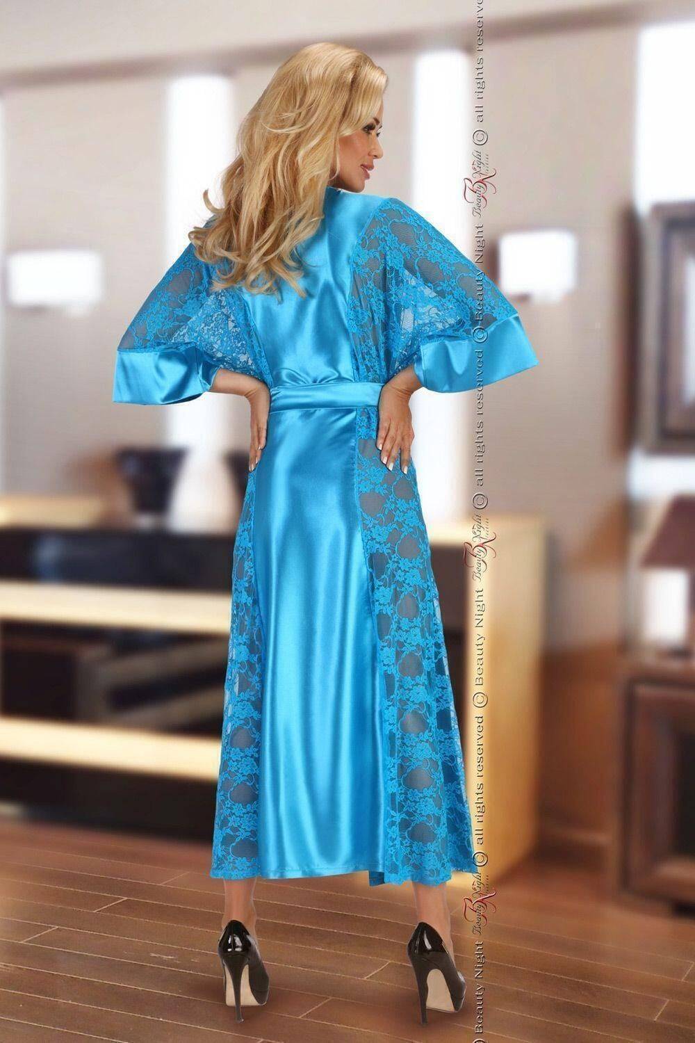 Пеньюары Beauty Night Bouquet Turquoise, Голубой, L/XL