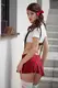 Костюм школьницы SoftLine Collection Kiki (топ и юбка), красно-белый, M/L