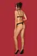 Комплекты Obsessive Claudusia set, Чёрный, S/M
