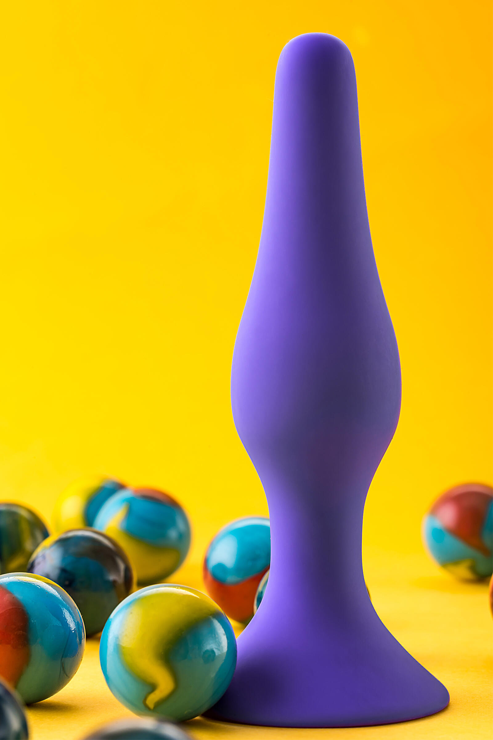 Анальная пробка Toyfa A-Toys 12,5 см, фиолетовый