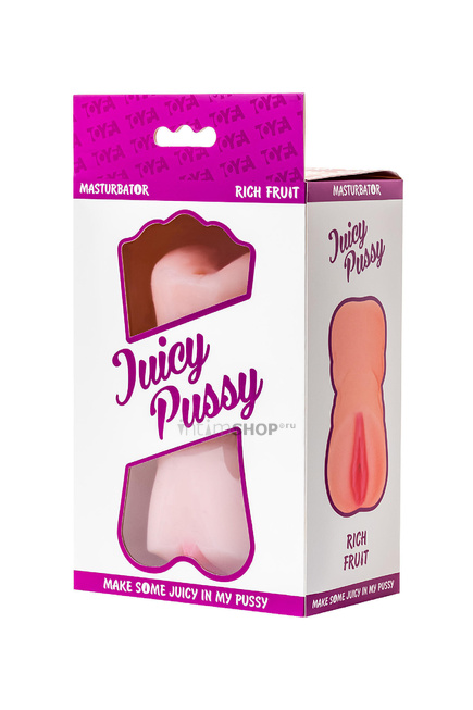 Мастурбатор Toyfa Juicy Pussy Rich Fruit, вагина и анус, телесный от IntimShop