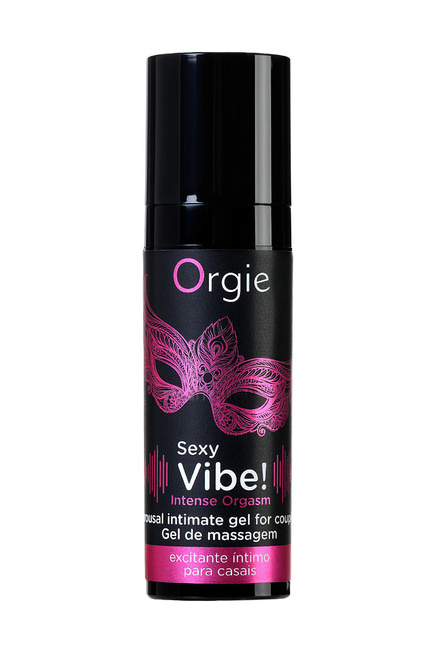 фото Жидкий вибратор для массажа с разогревом и охлаждением Orgie Sexy Vibe Intense Orgasm, 15 мл