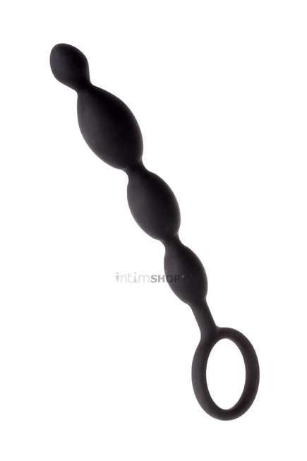 Анальная цепочка Toyfa A-Toys S, 19,5 см, черный - фото 3