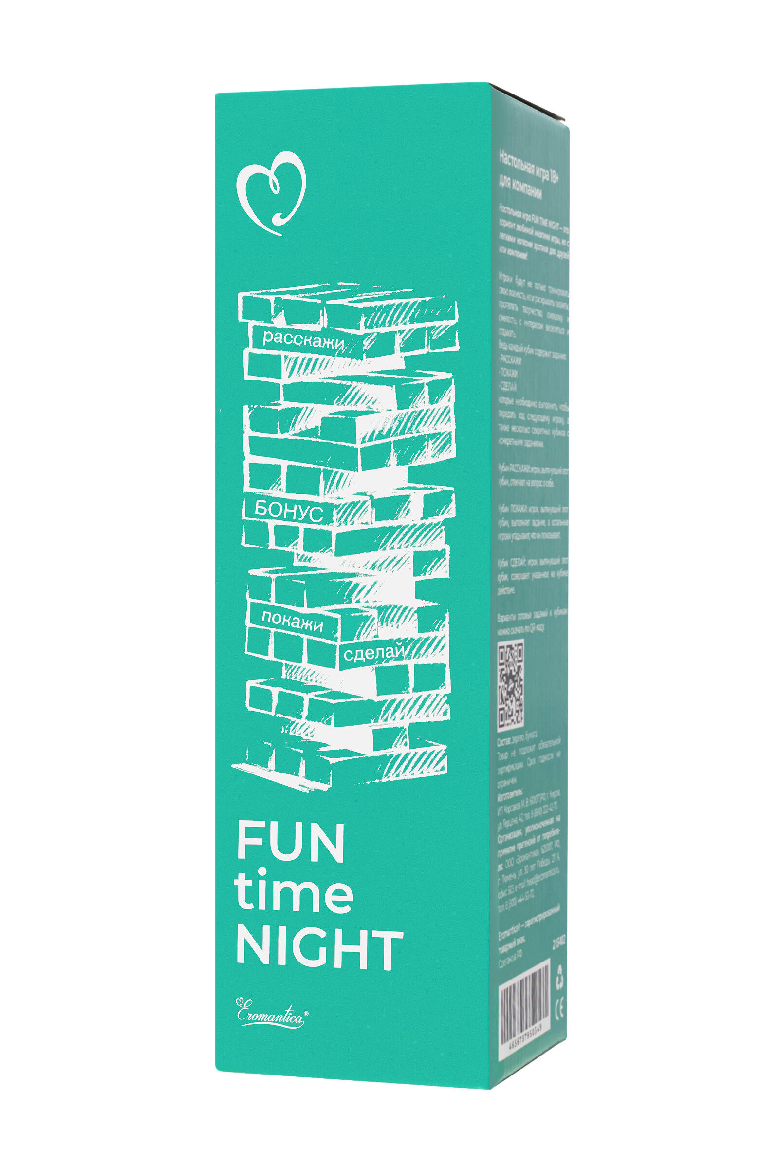 Игра для компании Eromantica Fun time night, 54 бруска