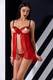 Сорочка Passion Lingerie Cherry chemise, Красный, S/M