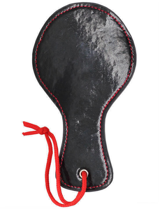 Круглая шлепалка с маской в подарок Eroticon, черный