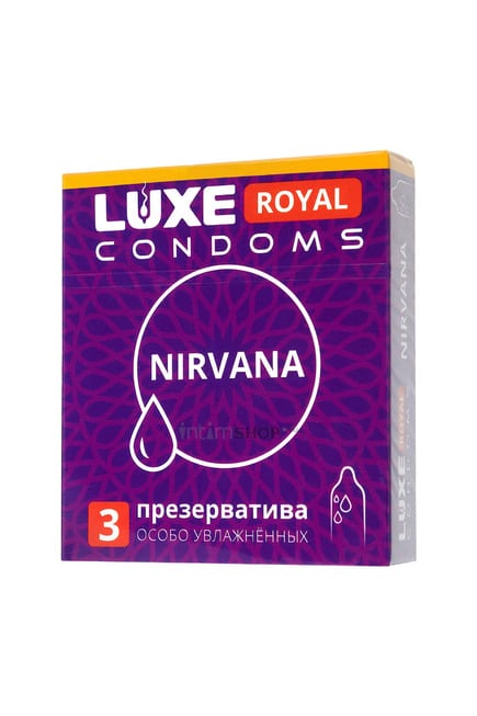 Презервативы Luxe Royal Nirvana особо увлажненные, 3шт