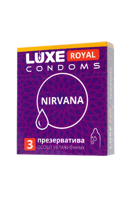 Презервативы Luxe Royal Nirvana особо увлажненные, 3шт от IntimShop