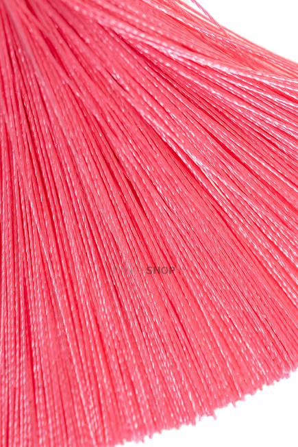 Зажимы на соски «прищепки» с кисточками из шелка Pecado BDSM, металл, розовый - фото 4