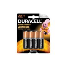 Батарейки пальчиковые Duracell АА/LR6 4 шт