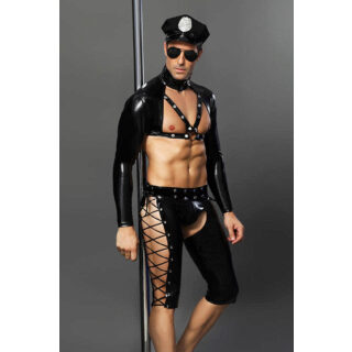Костюм полицейского Candy Boy Josh черный, OS