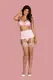 Комплекты Obsessive Girlly set, Розовый, S/M