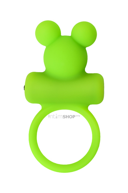 Виброкольцо на пенис Toyfa A-Toys, 8 см, зеленый - фото 4
