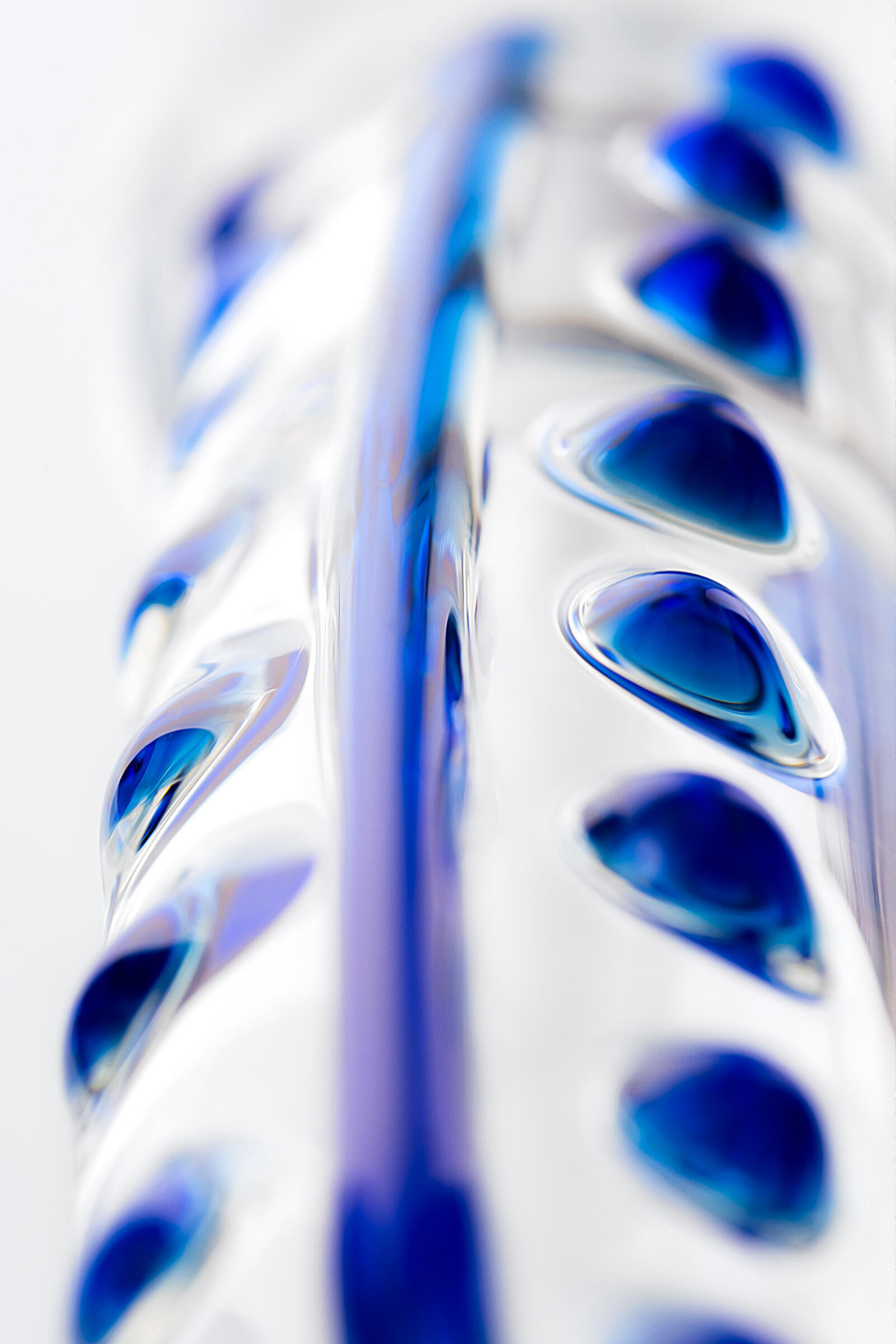Фаллоимитатор двухсторонний Sexus Glass, бесцветный, 20 см