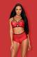 Комплекты Obsessive Leatheria set Red, Красный, S/M