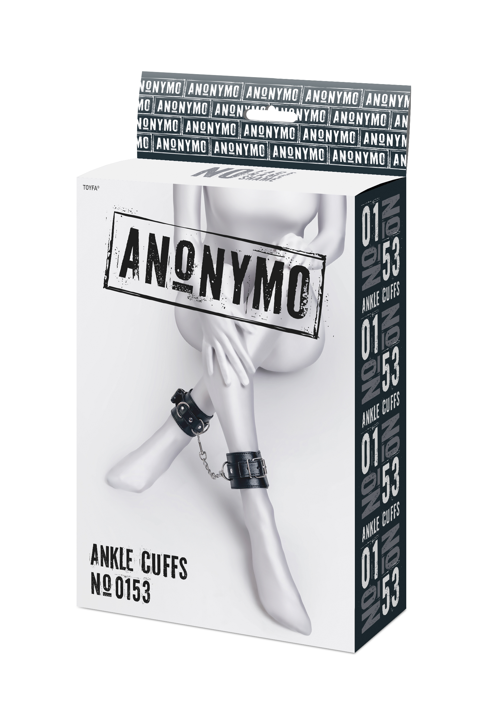 Наножники Anonymo by Toyfа с клепками, черные