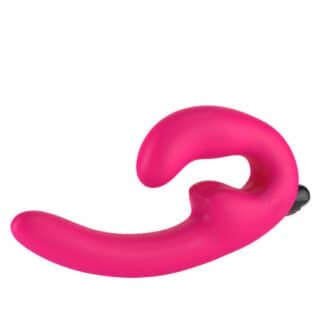 Страпон с вибропулей Fun Factory ShareVibe, розовый