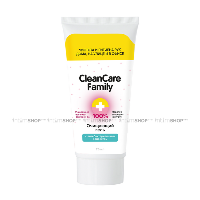Очищающий гель CleanCare Family с антибактериальным эффектом, 75 мл - фото 1