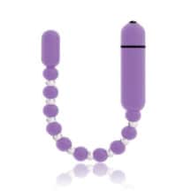 Анальные шарики с вибрацией Booty Beads, фиолетовые