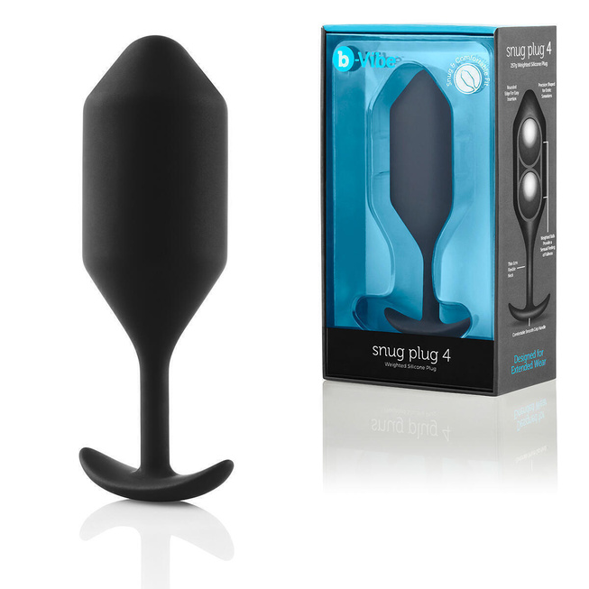 фото Анальная пробка B-vibe Snug Plug 4, черный