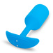 Вибропробка для ношения B-Vibe Vibrating Snug Plug 3, голубая
