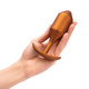 Анальная пробка для ношения b-Vibe Snug Plug 4 с переменным центром тяжести, оранжевая