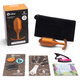 Анальная пробка для ношения b-Vibe Snug Plug 4 с переменным центром тяжести, оранжевая