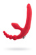 Безремневой страпон с вибропулей Toyfa Black&Red, красный, 35 см