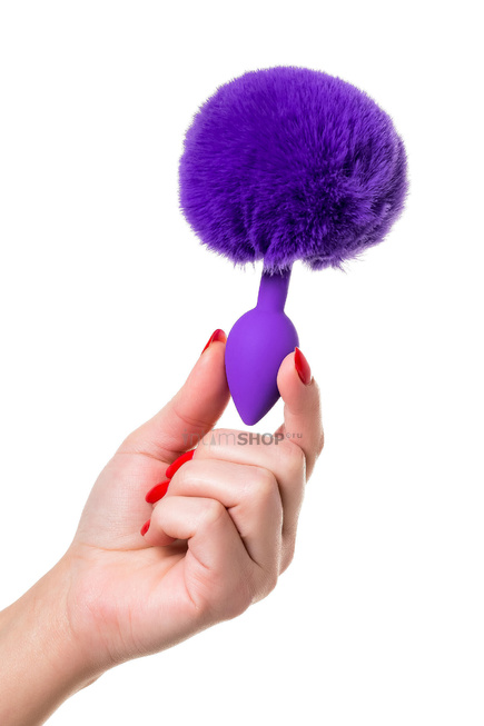 Анальная пробка с хвостом Toyfa ToDo Sweet bunny, фиолетовый от IntimShop