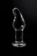 Анальная пробка Sexus Glass с изогнутым кончиком, бесцветный