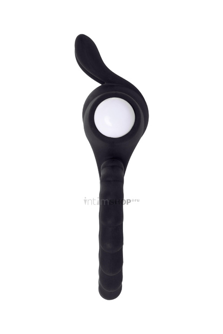 Эрекционное кольцо на пенис Jos Bab Bunny, силикон, чёрный, 9 см от IntimShop