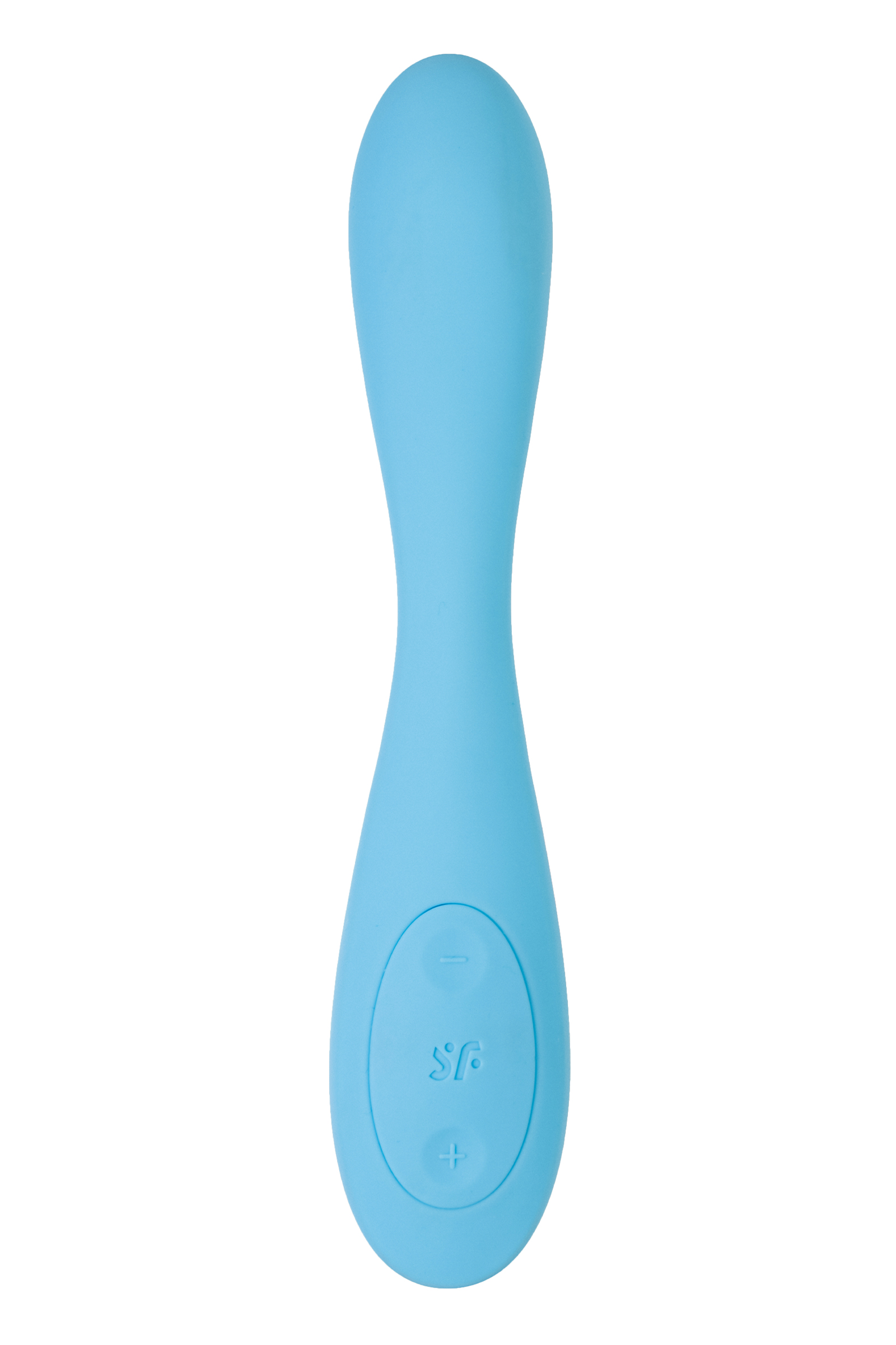 Вагинально-клиторальный вибратор с фиксацией формы Satisfyer G-Spot Flex 4+, голубой