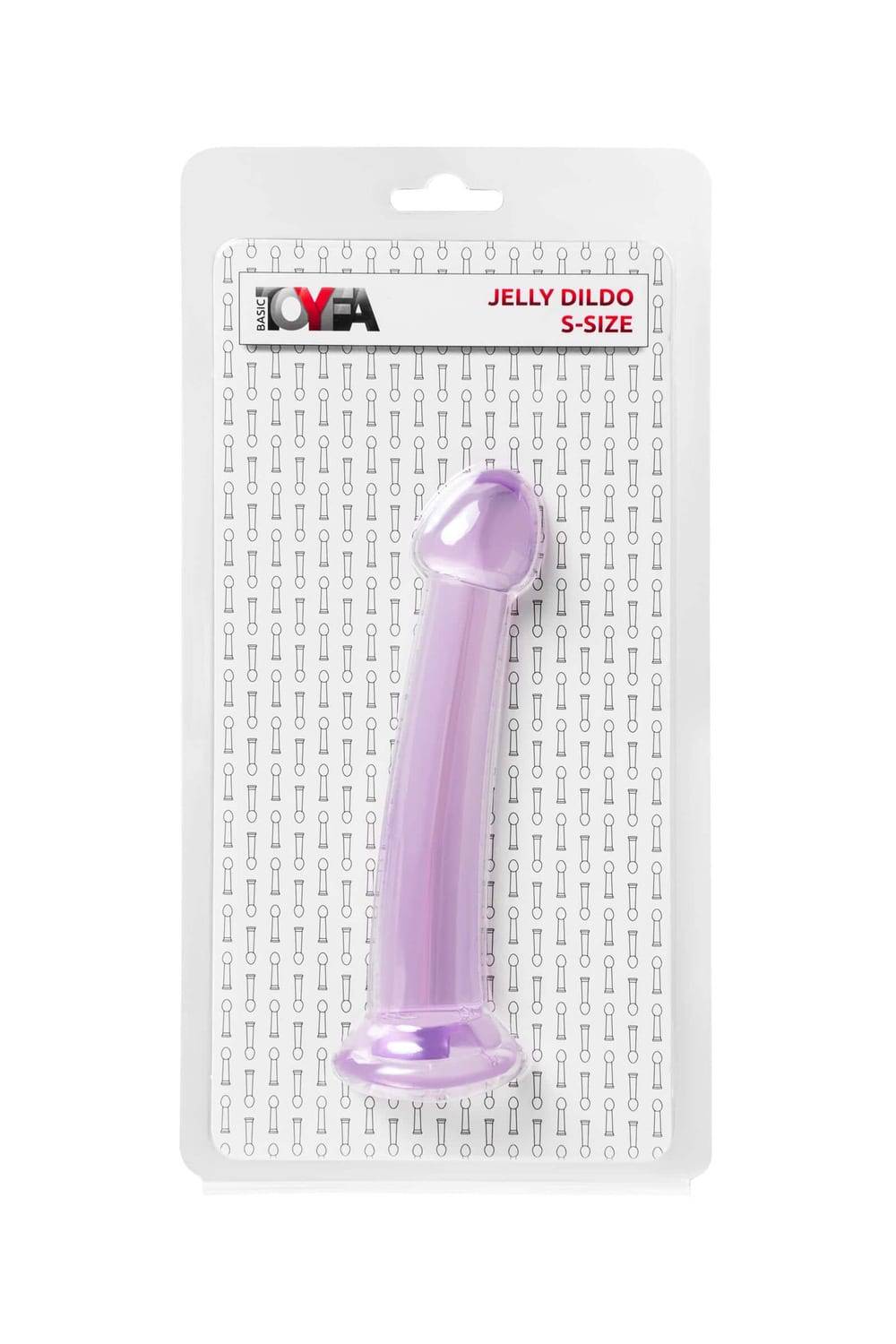 Фаллоимитатор Toyfa Jelly Dildo S на присоске 15.5 см, фиолетовый