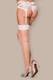 Чулки Obsessive S 800 stockings Ecru, S/M