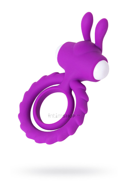 фото Эрекционное кольцо на пенис Jos Good Bunny, силикон, фиолетовый, 9 см