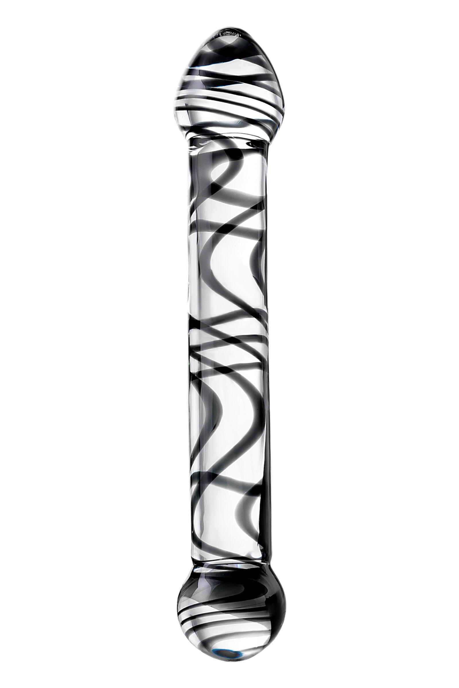 Фаллоимитатор Sexus Glass двухсторонний, бесцветный, 20,5 см