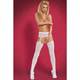 Чулки с поясом Obs_S 206 garter stockings White, размер XL/XXL