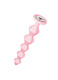 Анальная цепочка с кристаллом Lola Toys Emotions Chummy, розовая с бесцветным кристаллом