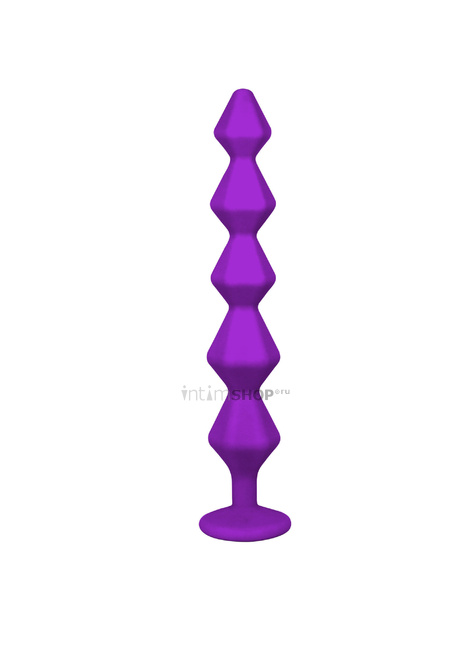 Анальная цепочка с кристаллом Lola Games Emotions Chummy, фиолетовый от IntimShop