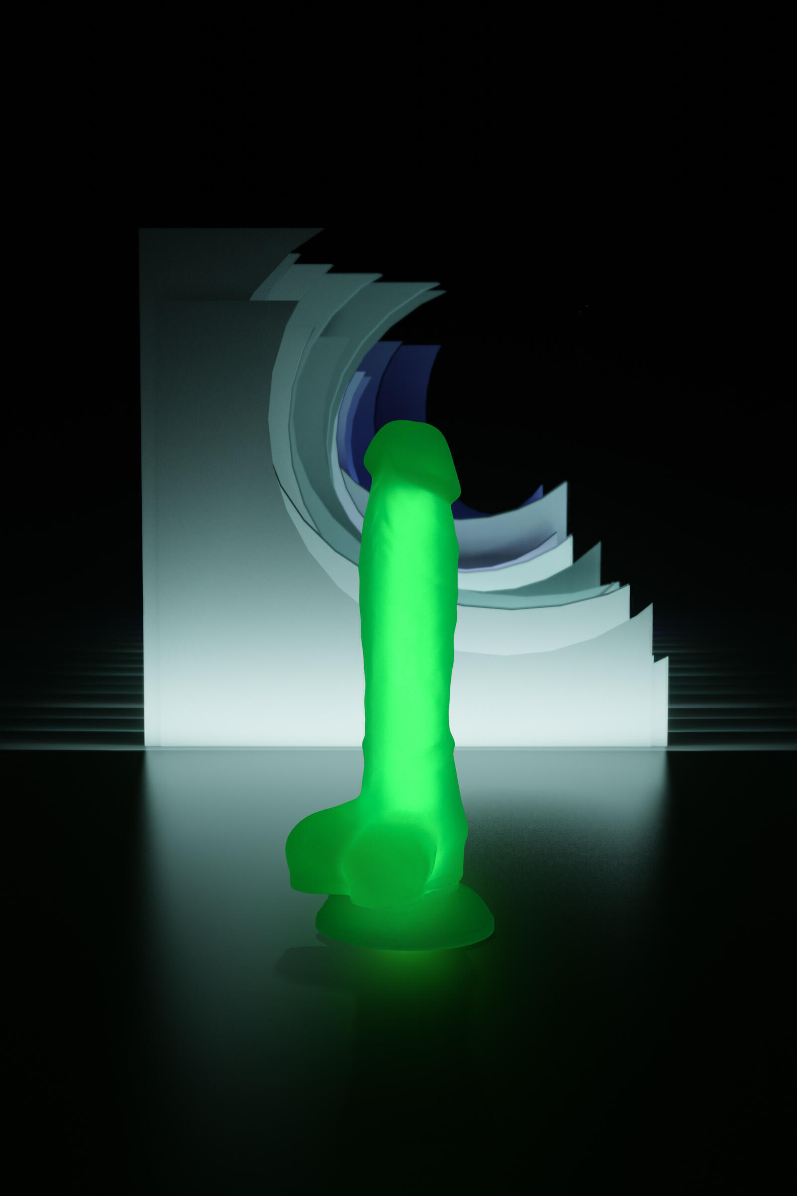 Фаллоимитатор светящийся в темноте Beyond by Toyfa Clark Glow, зеленый