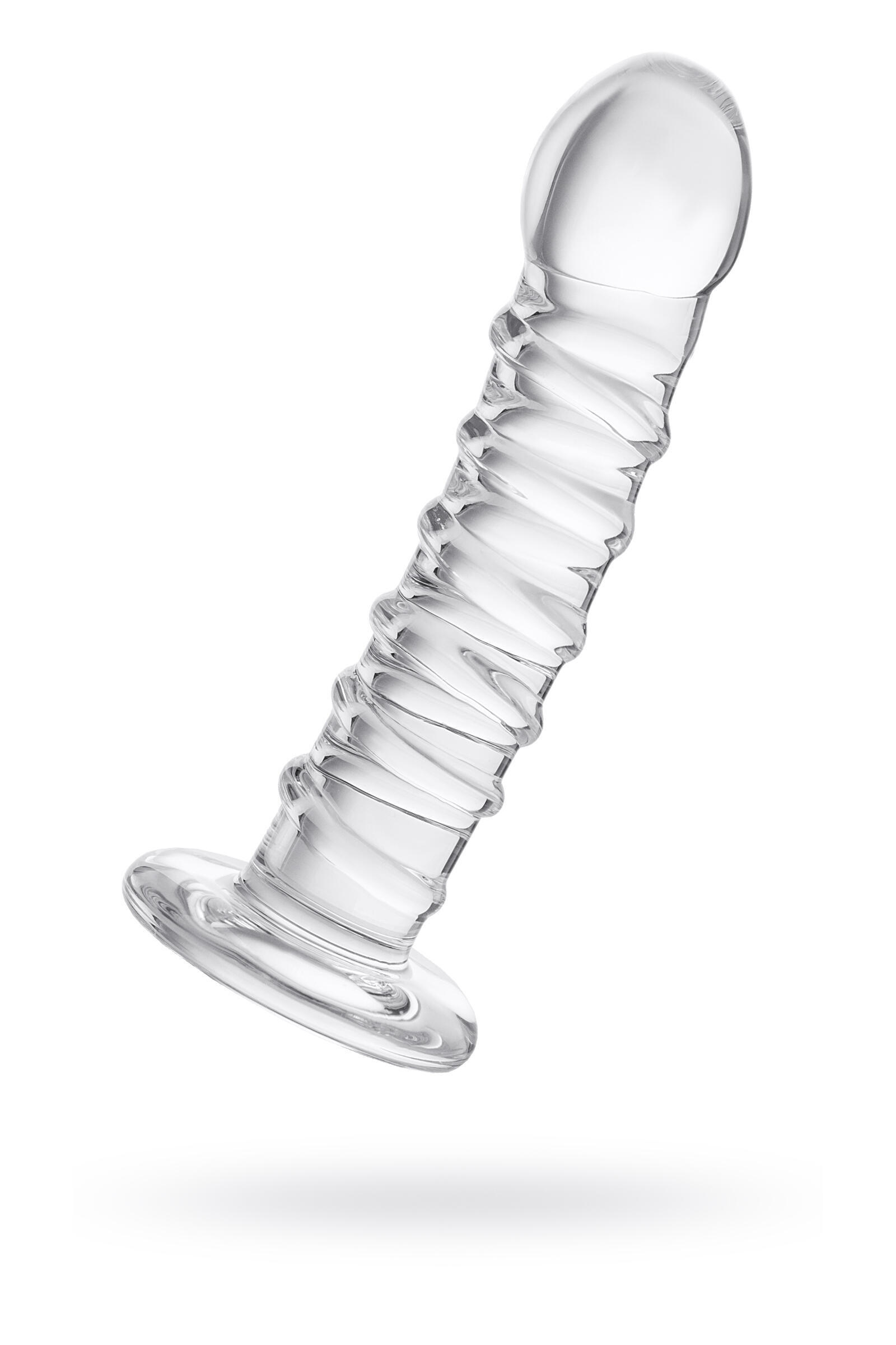 Стимулятор Sexus Glass со спиралью, бесцветный, 16 см