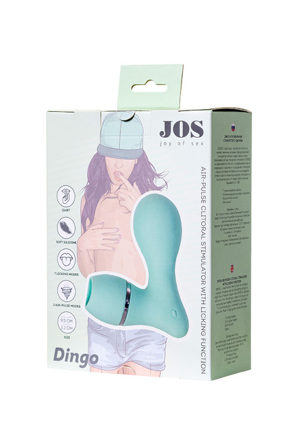 Вакуумный стимулятор клитора с язычком JOS Dingo, мятный от IntimShop