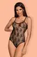 Боди Obsessive Jennifairy teddy, Чёрный, L/XL
