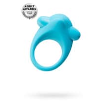 Эрекционное кольцо Toyfa A-Toys с вибростимуляцией, голубое
