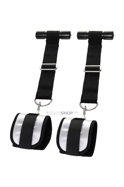 Подвесные наручники на дверь Anonymo by TOYFA, черные с серебристым - фото 6