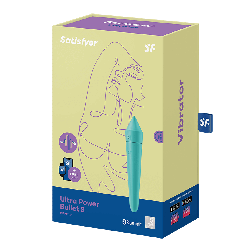 Вибропуля Satisfyer Ultra Power Bullet 8, бирюзовая