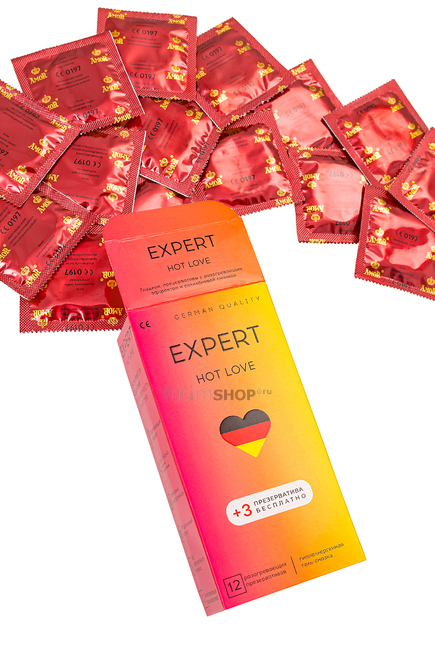 Презервативы с разогревающим эффектом Amor Expert Hot Love, 12 шт + 3 шт - фото 3