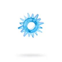 Эрекционное кольцо Toyfa в форме солнца, синее