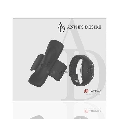 Вибратор в трусики DreamLove Anne's Desire Watchme с черным браслетом ДУ, черный от IntimShop