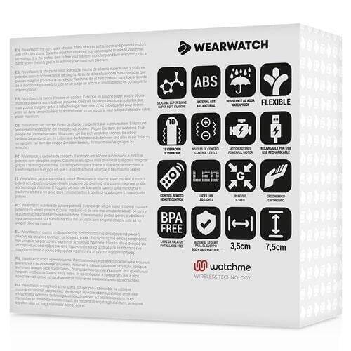 Виброяйцо DreamLove Wearwatch Watchme с черным браслетом ДУ, голубой от IntimShop